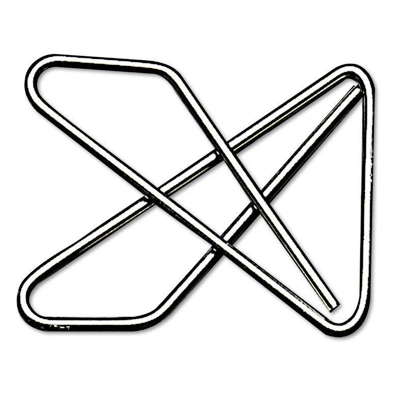 Ideal Clamps, Steel Wire, Large, 2-5/8'', Silver, 12/Box