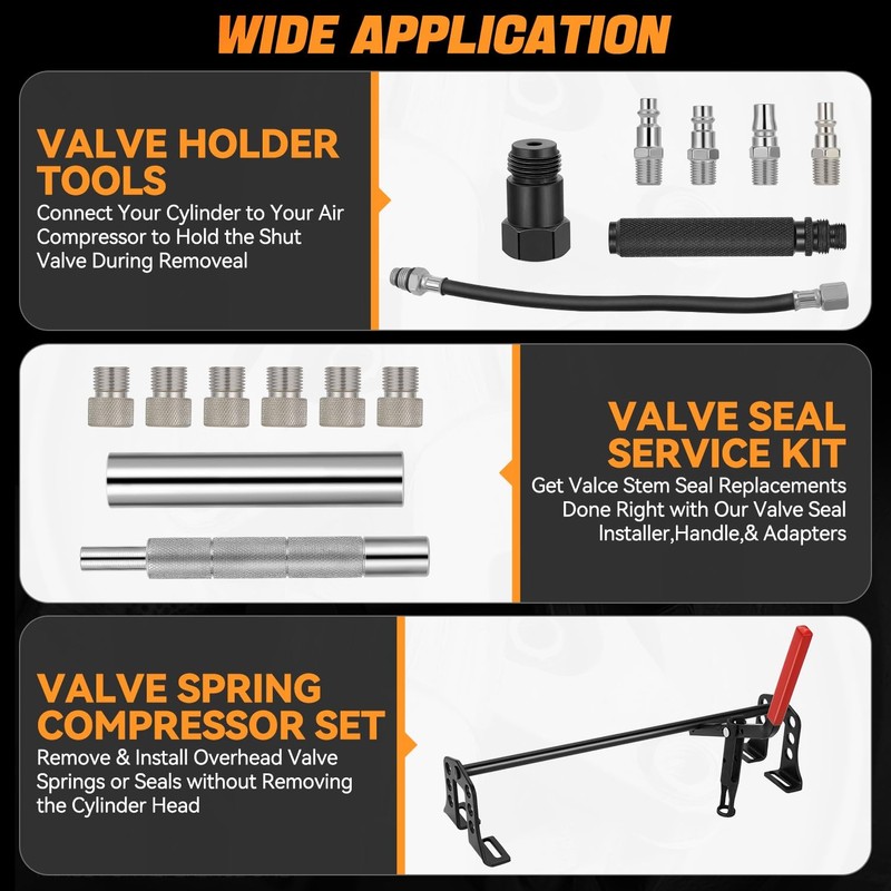 Auto Dynasty Valve Spring Compressor Universal Overhead Engine Valve Spring