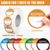 Resurhang 7000 Pcs Day of The Week Labels Food Labels