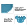 3pcs Toddler Divided Plate Set Silicone Baby Suction Plate Anti