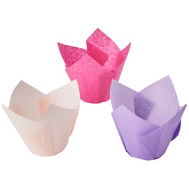 Scrumptious Sprinkles Tulip Muffin Wraps, Paper, 50x50x80mm