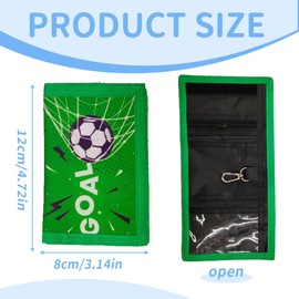 XPEX Pack of 1 Children's Slim Purse, Children's Wallet with Chain Clip Zip, Foldable Triple Children's Wallet, Children's Purse Boys Wallet for Teenagers, Boys, Men (Block, C), b, M, Casual