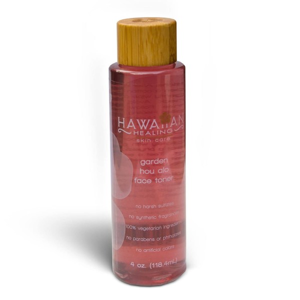 Hawaiian Healing Skin Care - Garden HOU Alo Face Toner with Rose and Witch Hazel Hydrosol - 100% Organic, Vegan, and Hydrating