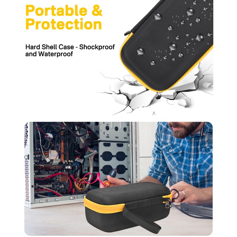 RAIACE Hard Travel Storage Case Compatible with Fluke 87-V/ 87V
