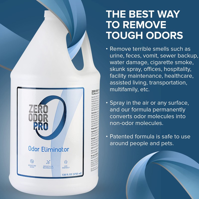 Zero Odor Pro - Commercial Strength Odor Eliminator & Neutralizer,