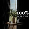 weesire Black and White Blackout Curtains for Bedroom Living Room