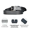 UMTI® Gürtel Herren Ledergürtel aus Büffelleder für Männer 25- (23A)