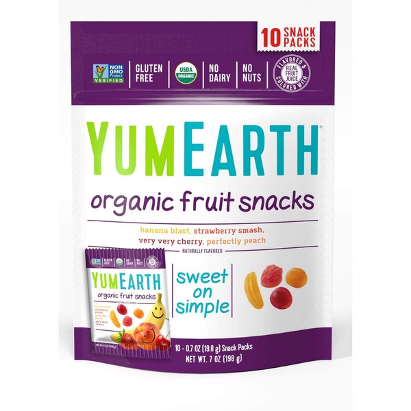 YummyEarth Organic Fruit Snacks, 6.2 oz ( Packaging May Vary )
