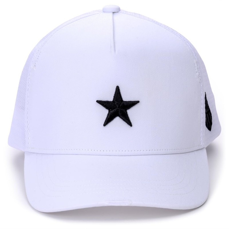 Yoshinorikotake Design White Black Glitter 3D Embroidered Star