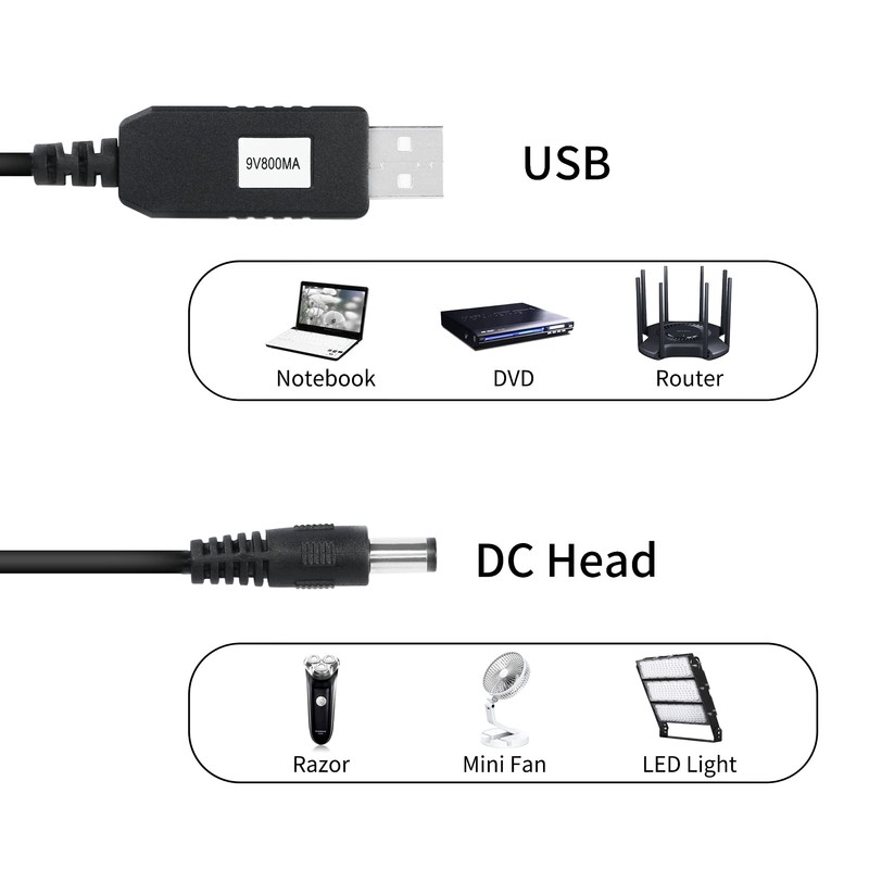 YACSEJAO DC 5V to DC 9V USB Voltage Step Up
