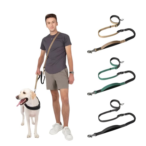 GIIPET-Dog Leash 6 in 1 Multi-functional, Hands-Free Fastening to Seatbelts,