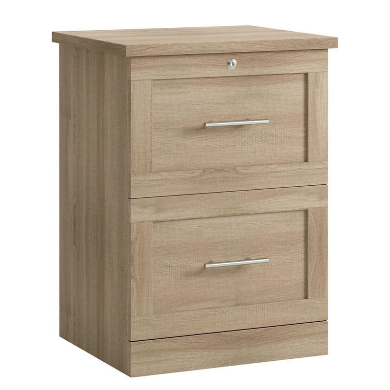 Realspace® 17"D Vertical 2-Drawer File Cabinet, Spring Oak