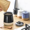 Hasense Ceramic Kitchen Canister, 88 OZ Coffee Canister with Lid,