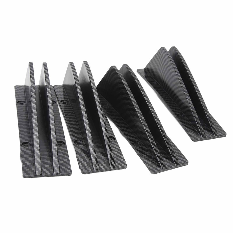 4PCS Car Rear Lower Spoiler Sporty Universal Rear Bumper Chassis