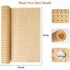 Rattan Webbing Roll, 16 x 118 Inch Woven Open Rattan