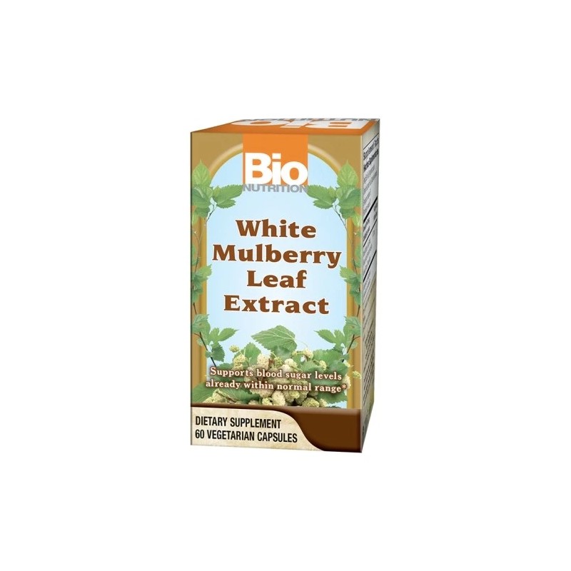 White Mulberry Leaf Extract 60 Veg Caps By Bio Nutrition