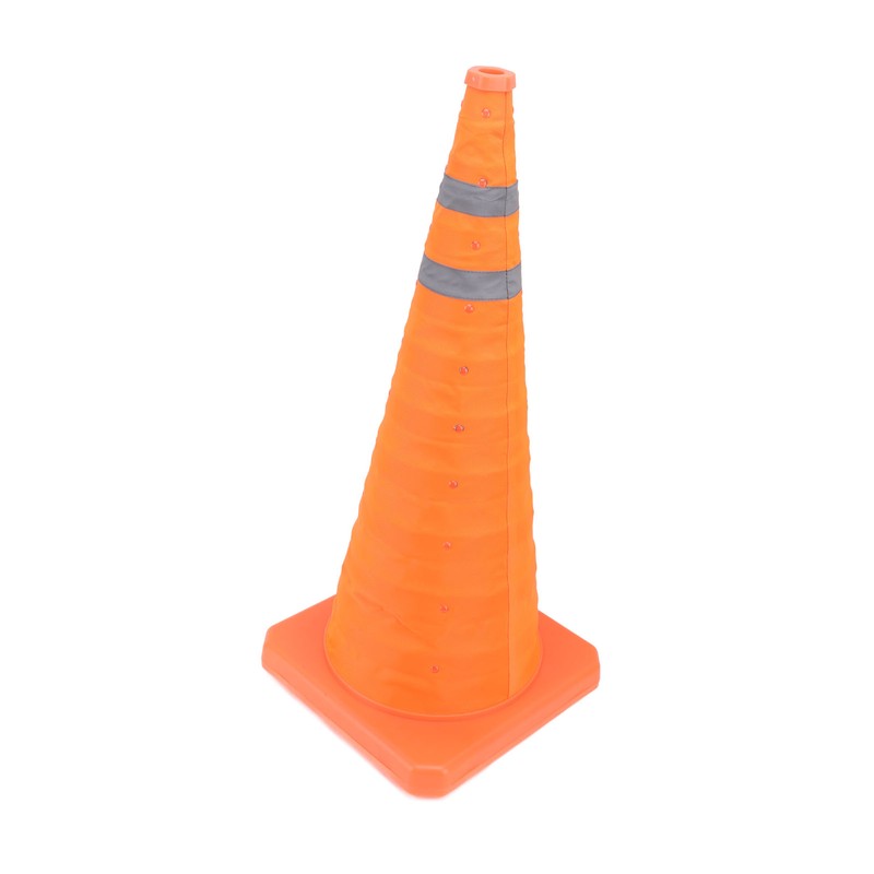 Collapsible Traffic Safety Cone with 2 Reflective Collar Multi Purpose
