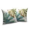 Kwlegh Summer Tropical Pillow Covers 18x18 Set of 2 Brown