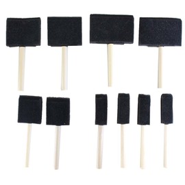 Artist's Best 10 Piece Sponge Brush Set | Wooden Handles | Diverse Sizes for Every Project | No Bristle Loss | Ideal for Craft & Stenciling Projects | Versatile Application on Various Surfaces