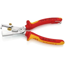 クニペックス KNIPEX 1366-180TBK 絶縁カッティングストリッパー 落防(BK)