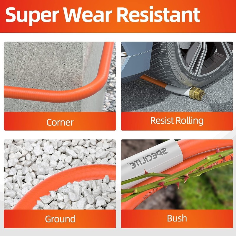 SPECILITE Garden Water Hose 200 ft x 5/8 in Heavy