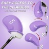 Golf Iron Head Covers Numbers Synthetic Leather Headcover Deluxe Value