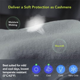 Unigear Running Gloves, Touch Screen Anti-Slip Lightweight Gloves Liners for Cycling Biking Sporting Driving for Men Women (Grey,Large)