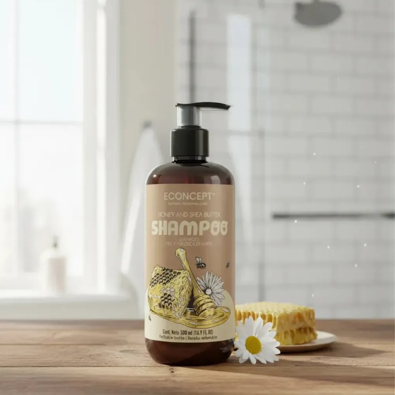 Shampoo Econcept Miel Y Manteca De Karité 500ml