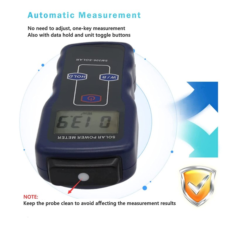 Digital Solar Power Meter, Digital Solar Energy Meter Sun Light