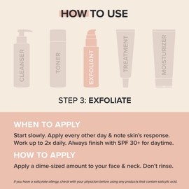 Paula’s Choice CALM 1% Sensitive Skin BHA Liquid Exfoliant, Salicylic Acid Lotion for Large, Clogged Pores, Calms, Soothes Redness, Suitable for Rosacea-Prone, Eczema-Prone Skin, Fragrance-Free, 3.3oz