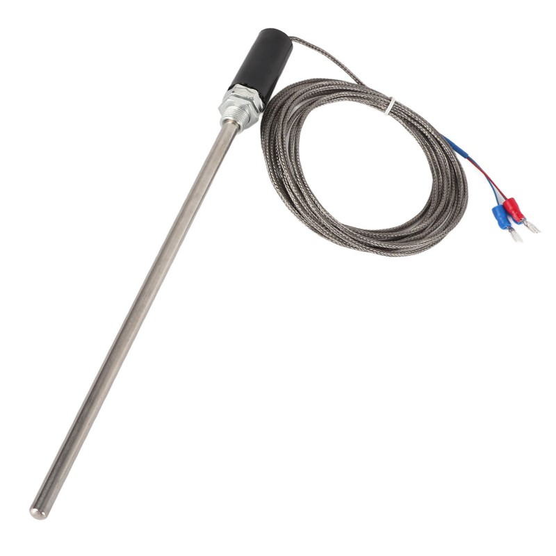 M12 Probe Thermocouple PT100 Stainless Steel Temperature Sensor Probe 200mm