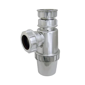 FloPlast CT37T CT37T-32MM Chrome Style Telescopic Bottle Trap-76MM Seal, Silver