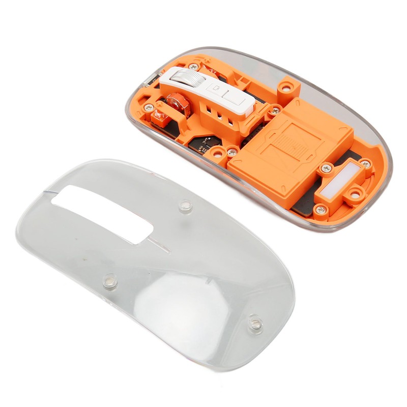 Wireless Bluetooth 3 Mode BT5.1 BT5.1 2.4GHz Mouse Transparent Clear