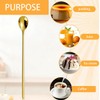 8 Pcs Gold Espresso Spoons, 6.7" Long Handle Small Coffee