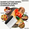 Urbanstrive Bench Scraper for Baking, Stainless Steel Dough Cutter and