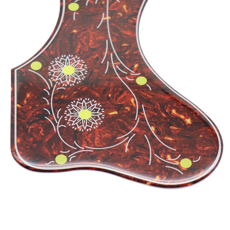 ARM Acoustic Guitar Pickguard Self-Adhesive Tortoise-Red For J200 SJ200 Style