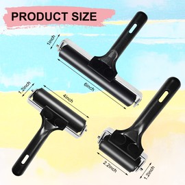 ATB 2.2-Inch Rubber Brayer Roller for Printmaking, Removable Print Roller, Manual Roller Tool for Printmaking/Wallpaper/Gluing Application/Painting/Craft