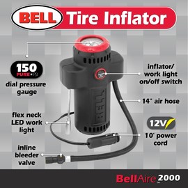 Bell Automotive 22-1-32000-8 Bellaire 2000 - Inflador de neumáticos de Emergencia