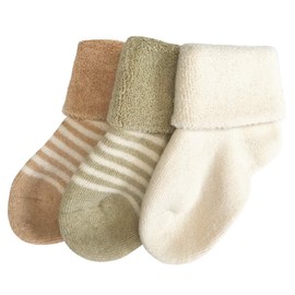 Fibre For Good Terry Socks 3pk - Striped, S
