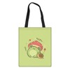 Showudesigns Mushroom Frog Tote Bag School Bookbag Eco-friendly Cloth Bag