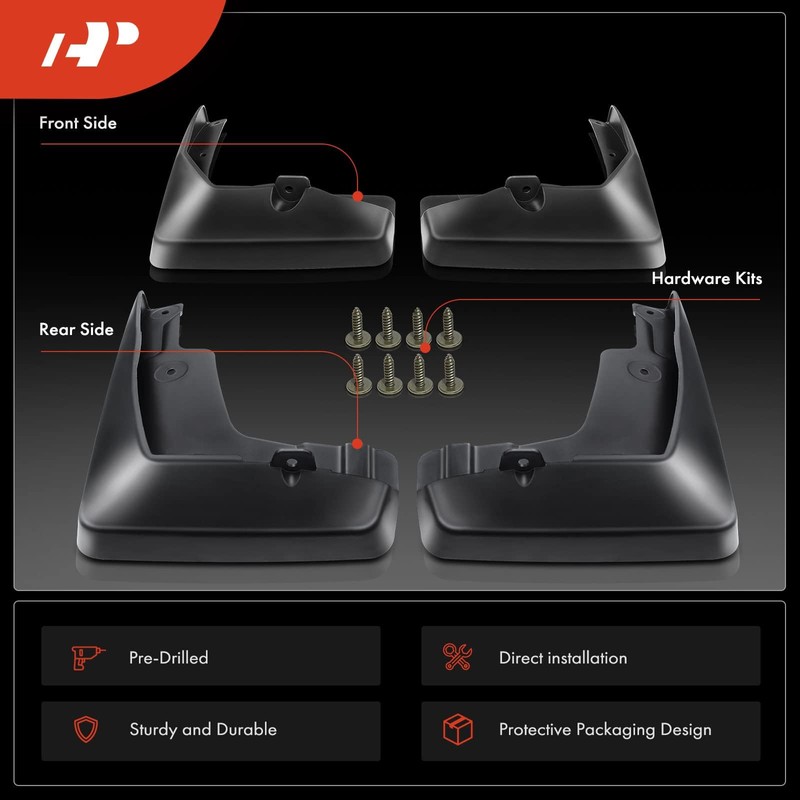 A-Premium Guardabarros guardabarros compatibles con Camry 2015-2017 Sedan delantero y