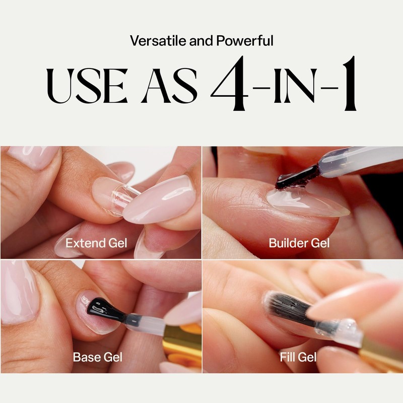 Apres Nail Extend Gel Gold Bottle | 15mL | Premium