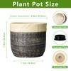 9.8 Inch Planter, Ceramic Planter, Round Pot for Plants, Light