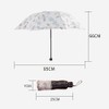 YUEHUA Folding Travel Umbrella,Sun Umbrella Ladies Parasol Ladies Embroidered Lace
