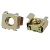 sourcingmap 20pcs M6 Carbon Steel Captive Cage Nut Brass Tone
