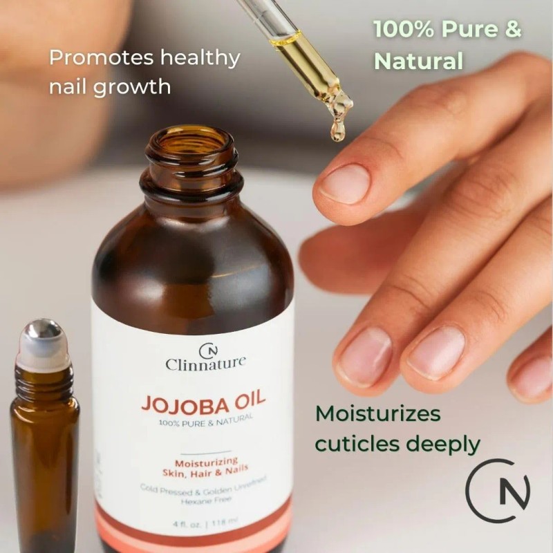 Aceite Dorado De Jojoba 100% Puro Y Prensado En Frío