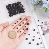 arricraft 143 Pieces Natural Black Onyx Beads, 2 Sizes, Dark