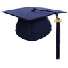 Newrara Gorra de graduación unisex mate para adultos, con borla,