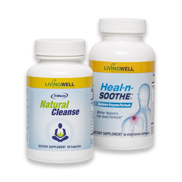 HEAL-N-SOOTHE Natural Cleanse Supplement Proteolytic Enzyme and Natural Digestive Health Supplement
