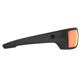 Spy+ - REBAR SE ANSI, Matte Black, Happy Boost Polar Orange Mirror, Medium-Large, Sunglasses, Unisex, Adult